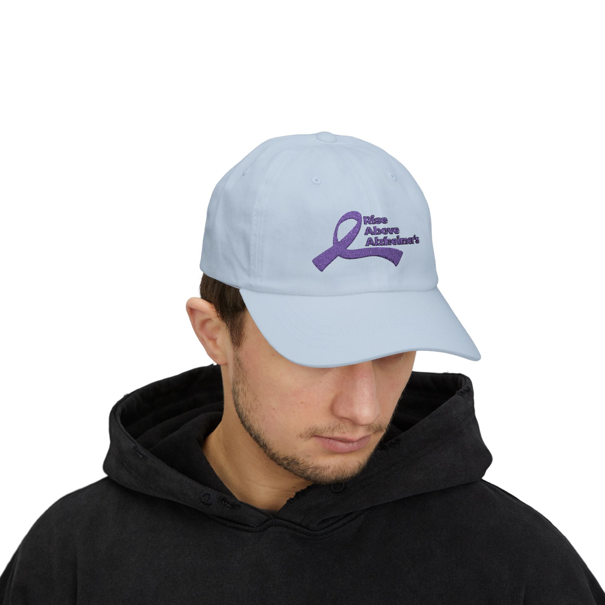 Dad Cap — Rise Above Alzheimer's Purple Ribbon Awareness Hat
