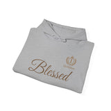Blessed Script Hoodie — Minimal Faith Christian Sweatshirt