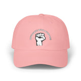 Classic Dad Cap — Raised Fist Graphic “Power With Purpose” Embroidered Hat