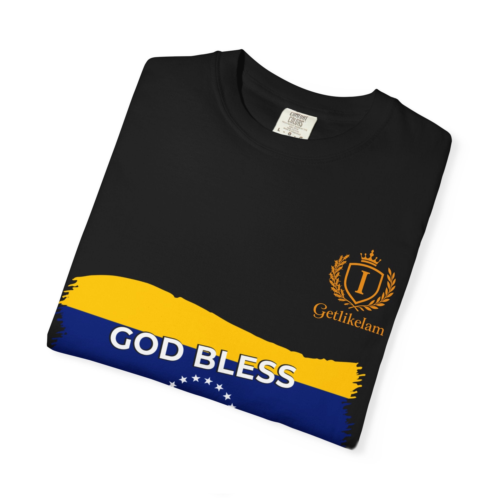 God Bless Venezuela T-Shirt — Venezuelan Flag Brushstroke Tee