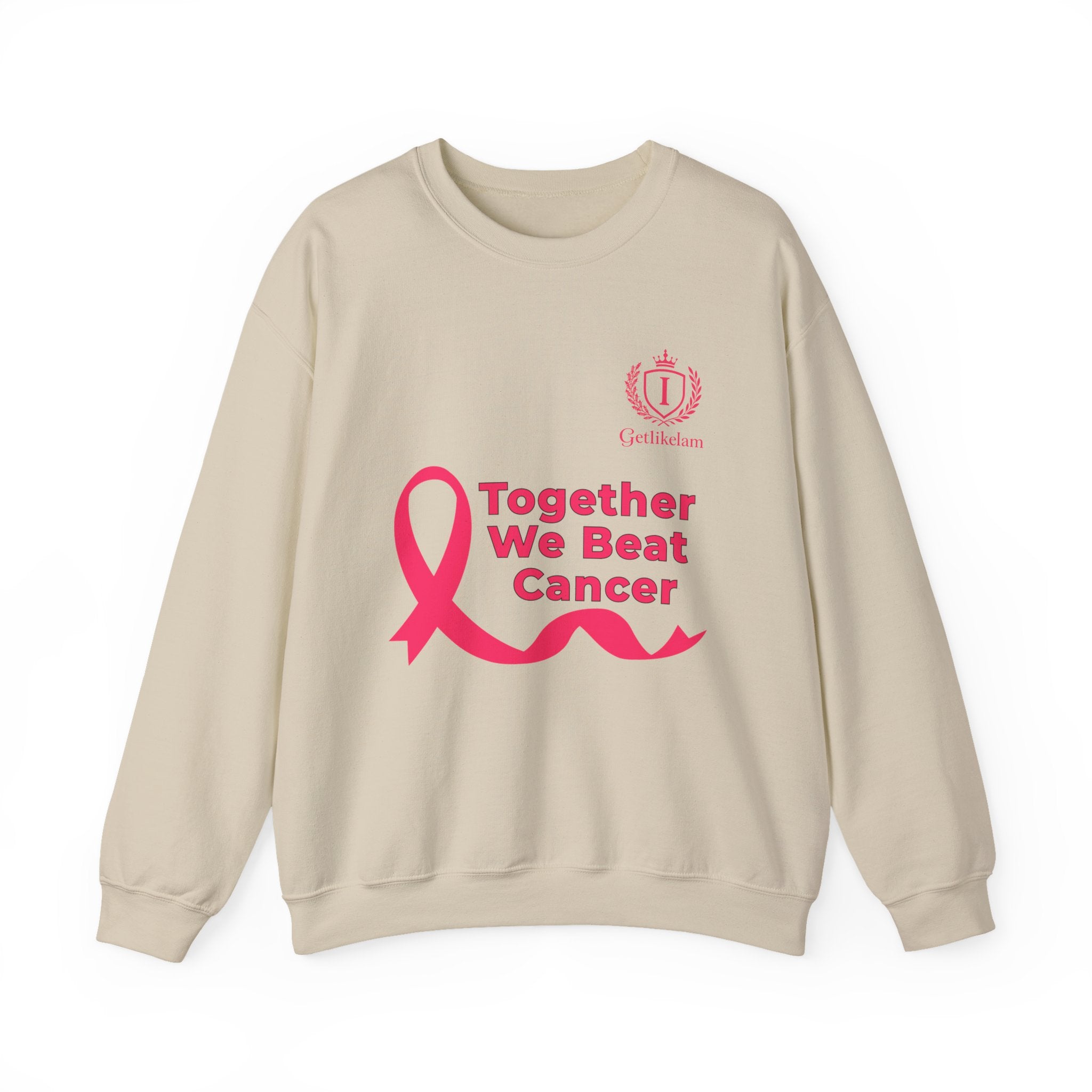 Cancer Awareness Crewneck - "Together We Beat Cancer" Sweatshirt