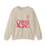 Cancer Awareness Crewneck - "Together We Beat Cancer" Sweatshirt