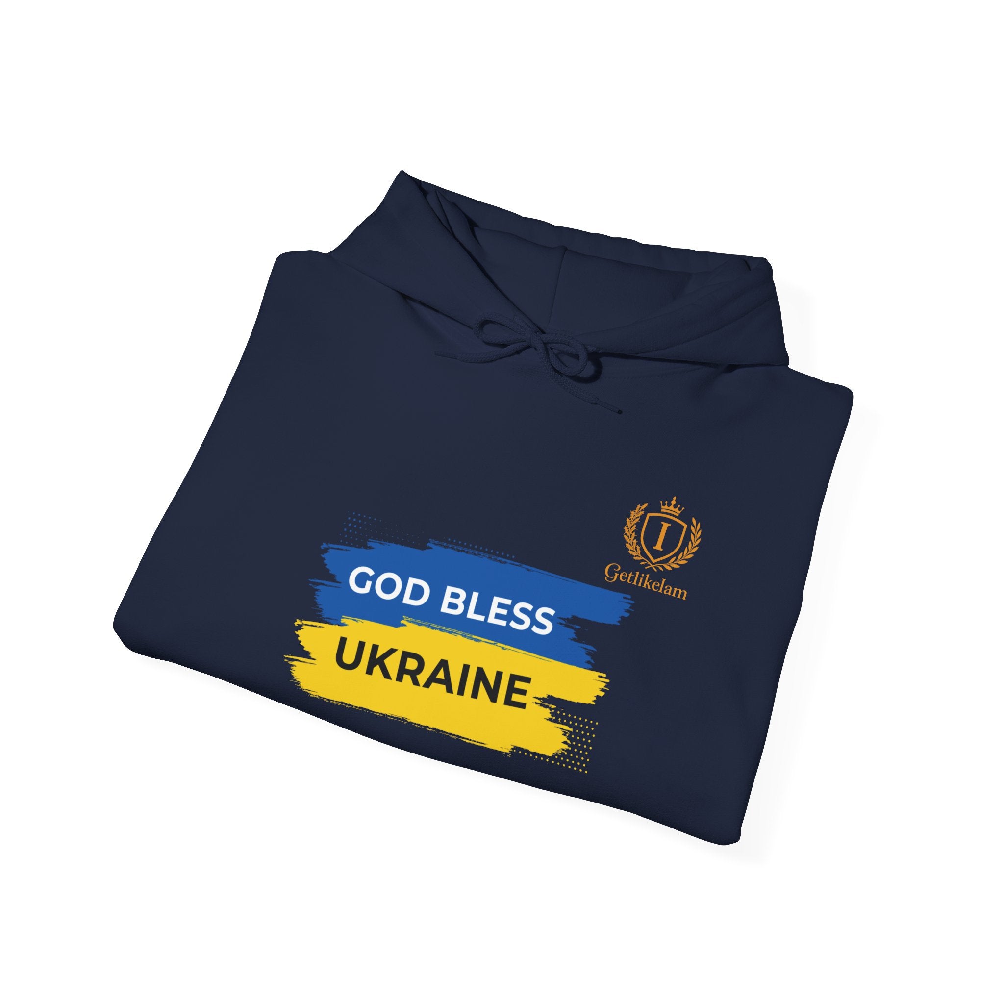 God Bless Ukraine Hoodie — Ukrainian Flag Map Support Sweatshirt
