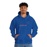 Hoodie — resilient Minimalist White Graphic Hoodie
