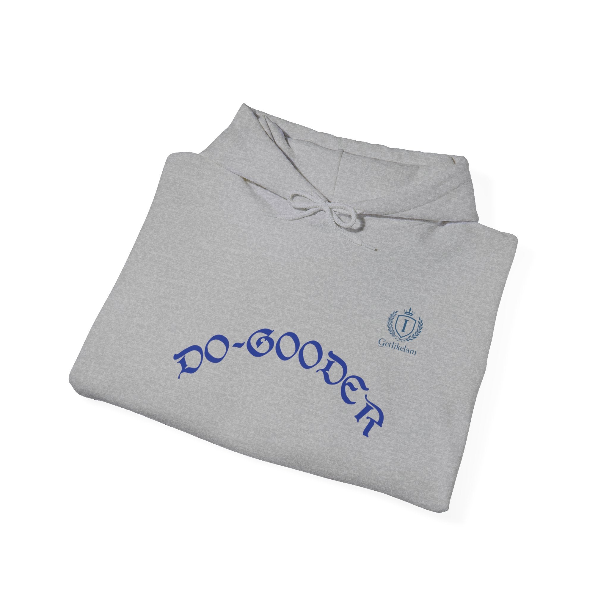Do-Gooder Hoodie — Minimal White Philanthropy Sweatshirt