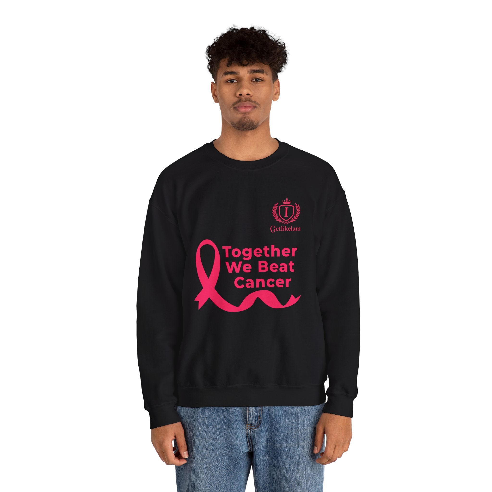 Cancer Awareness Crewneck - "Together We Beat Cancer" Sweatshirt