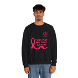 Cancer Awareness Crewneck - "Together We Beat Cancer" Sweatshirt