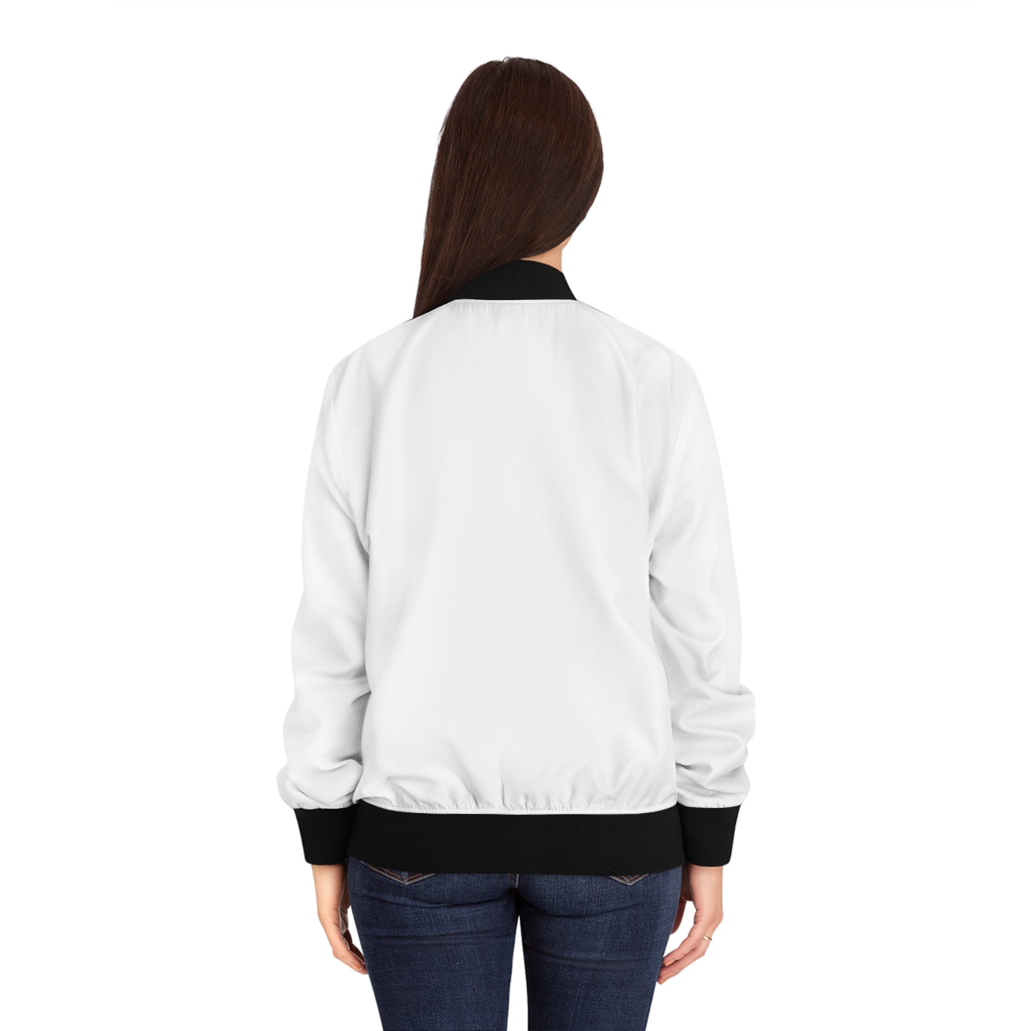 Women's Empowerment Bomber Jacket — Raised Fist Graphic