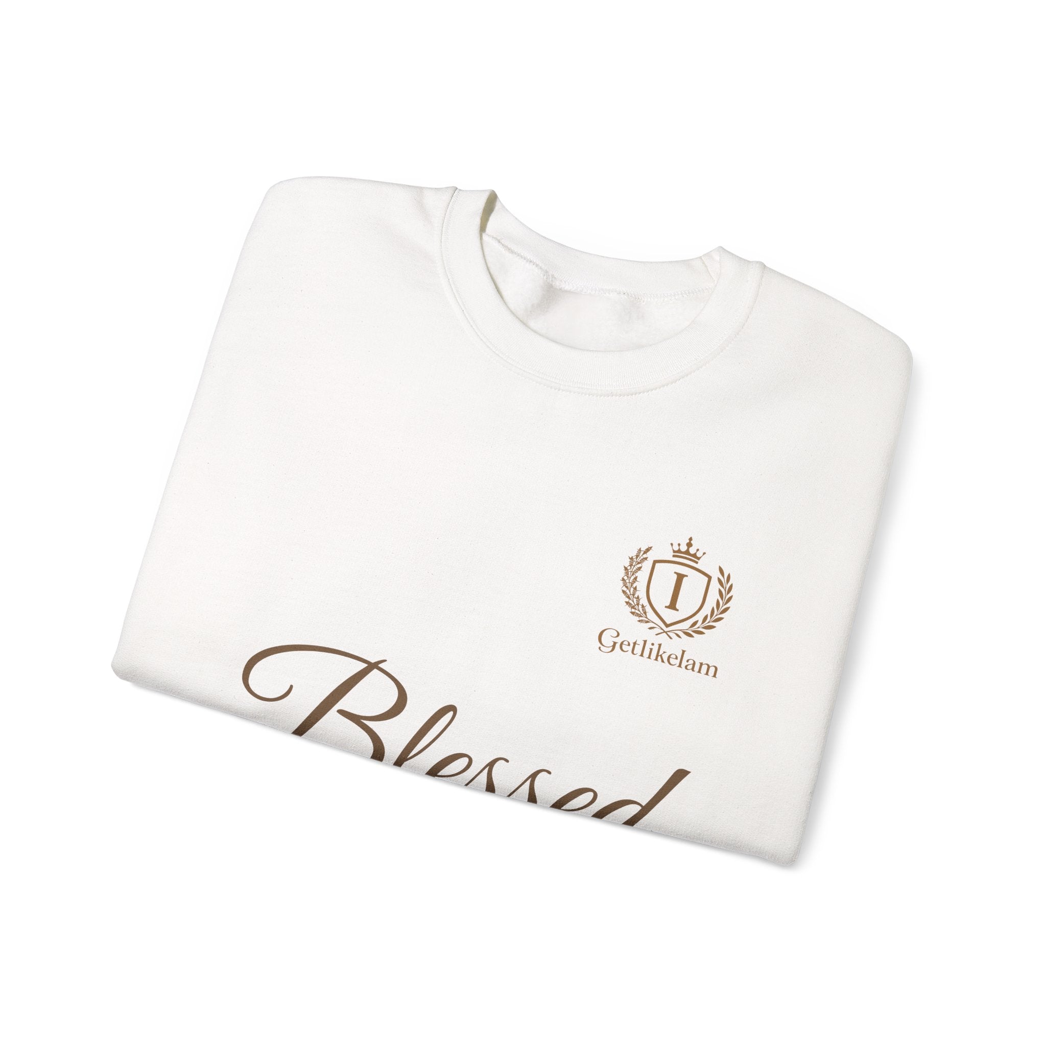 Blessed Crewneck Sweatshirt — Minimal Christian Faith Pullover