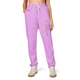 Blessed Script Sweatpants — Cozy Cream Fleece Joggers