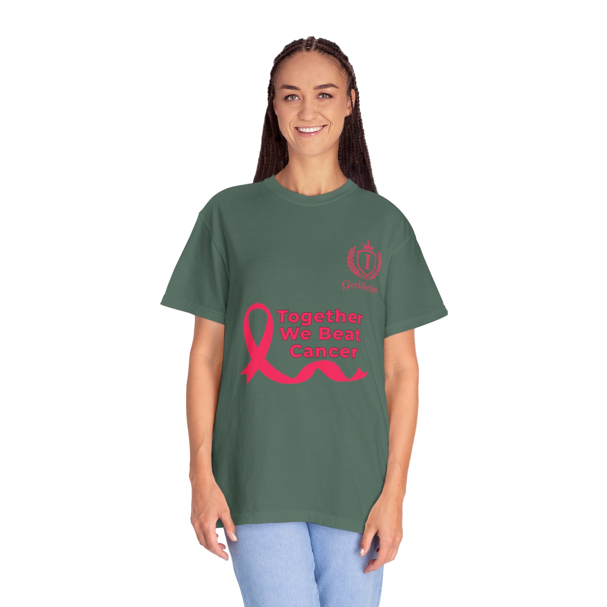 Together We Beat Cancer T-Shirt — Cancer Awareness Ribbon Tee