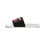 Venezuela Flag Slide Sandals — 'God Bless Venezuela' Adjustable Strap Slides