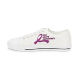 Low Top Sneakers — Rise Above Alzheimer's Purple Ribbon Awareness