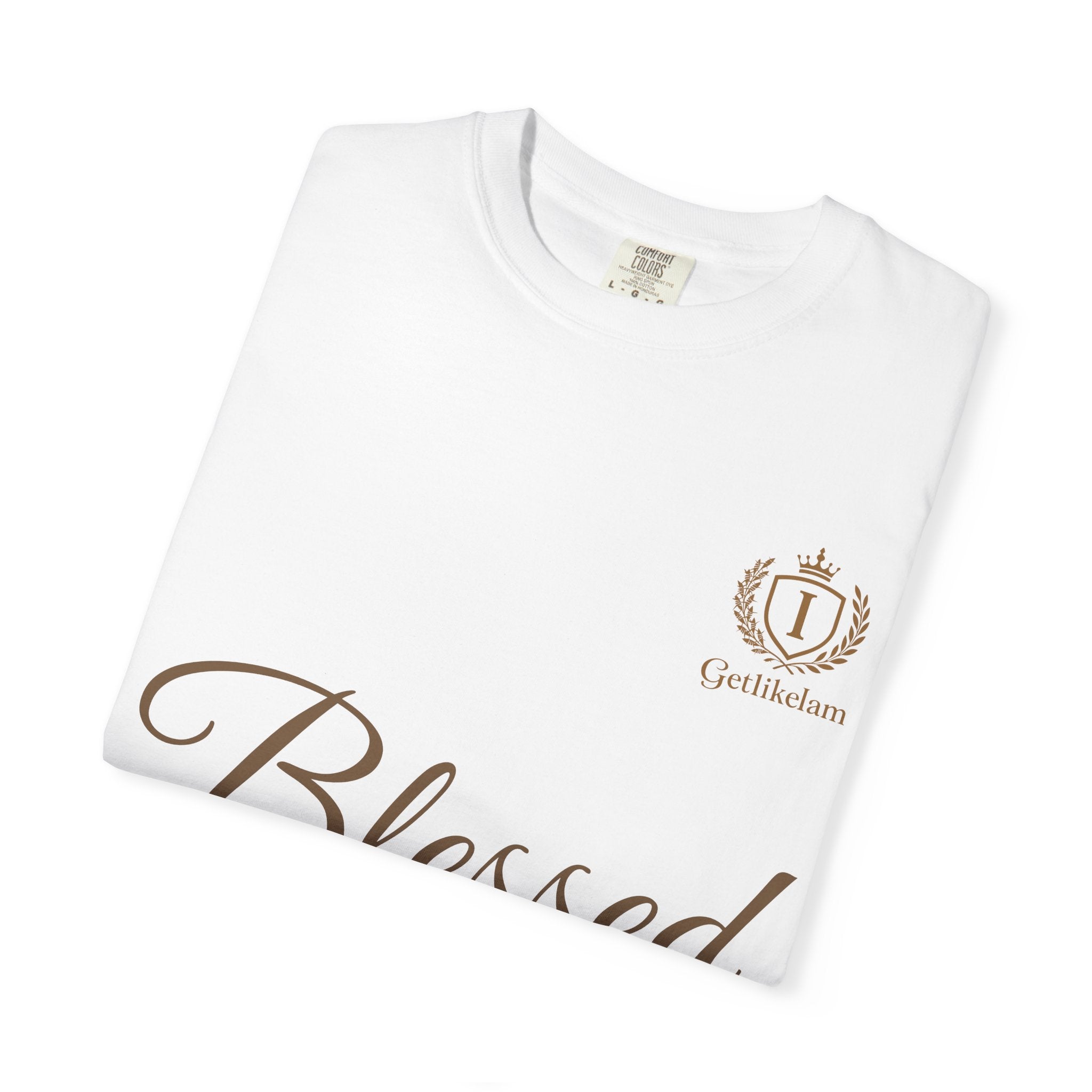 Blessed Script T-Shirt — Inspirational Faith Graphic Tee