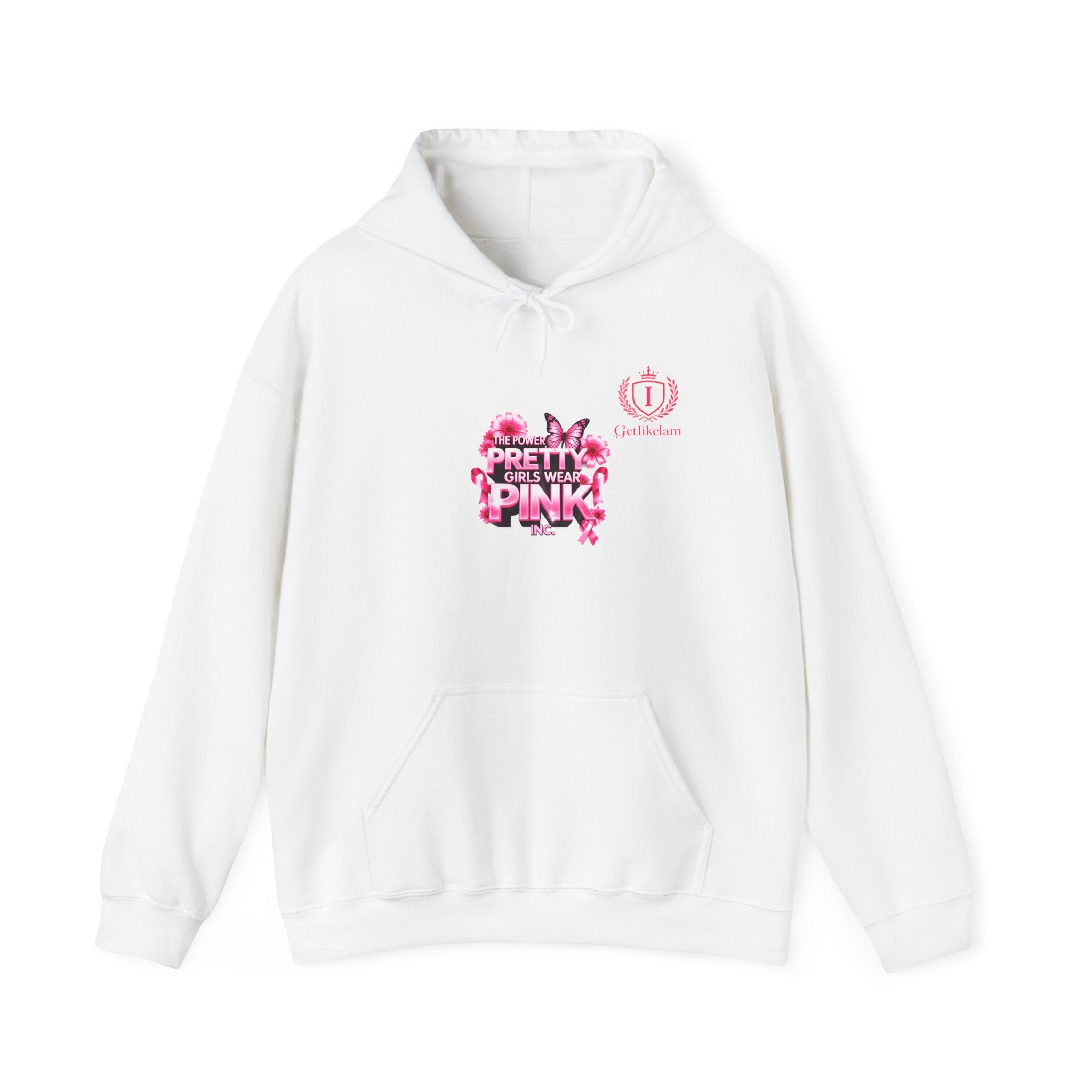 Pretty in Pink Floral Hoodie — Cancer Awareness Comfort Pullover