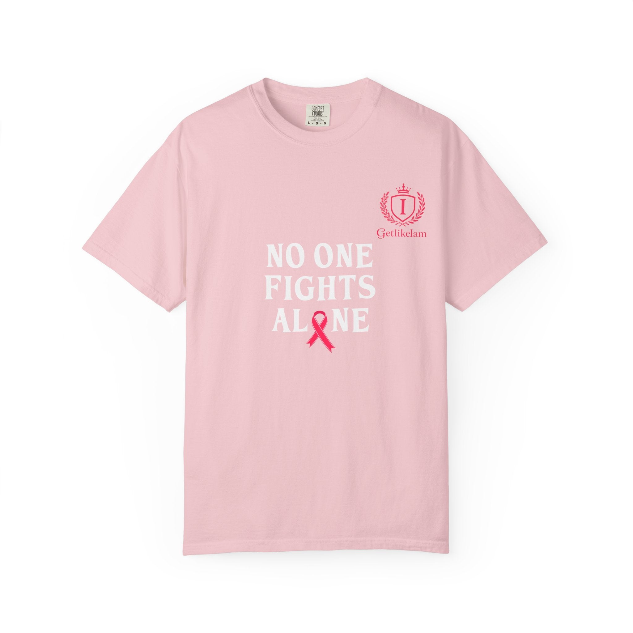 No One Fights Alone T-Shirt — Cancer Awareness Support Tee