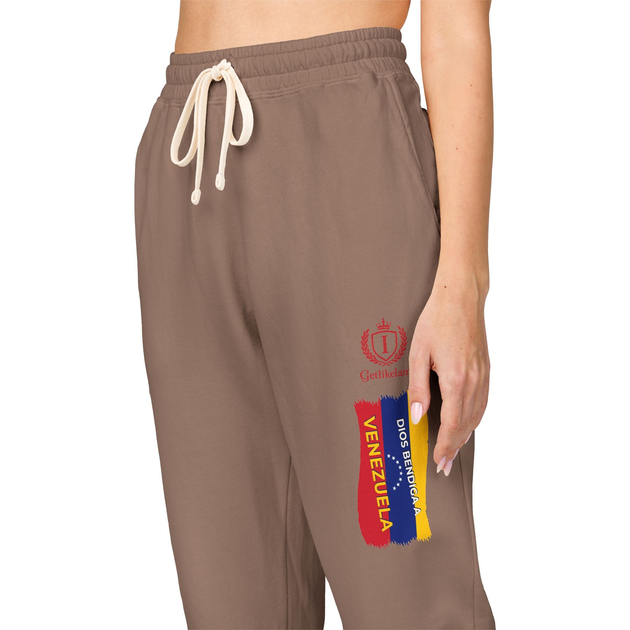 Colombian Flag Crown Sweatpants — Casual Fleece Joggers