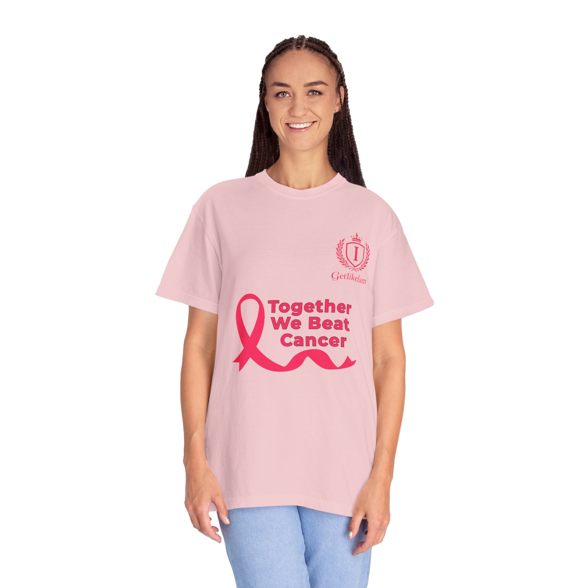 Together We Beat Cancer T-Shirt — Cancer Awareness Ribbon Tee