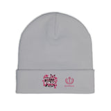 Embroidered Knit Beanie — "Pretty Girls Wear Pink" Unisex Beanie
