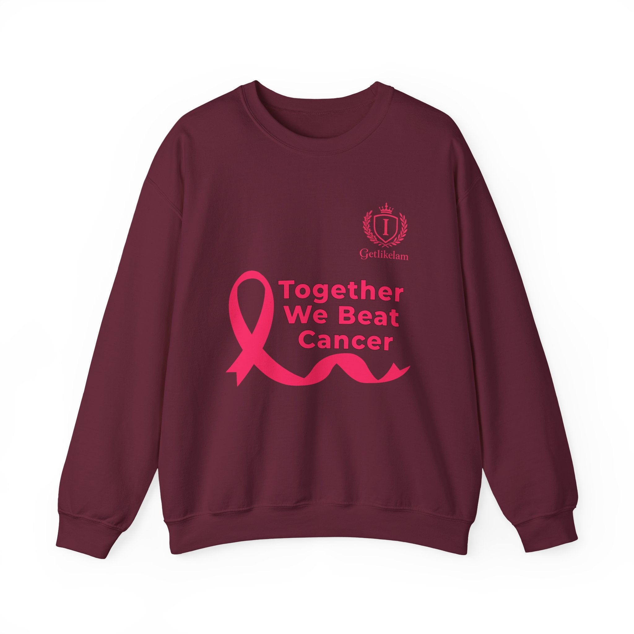 Cancer Awareness Crewneck - "Together We Beat Cancer" Sweatshirt