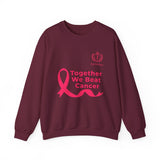 Cancer Awareness Crewneck - "Together We Beat Cancer" Sweatshirt
