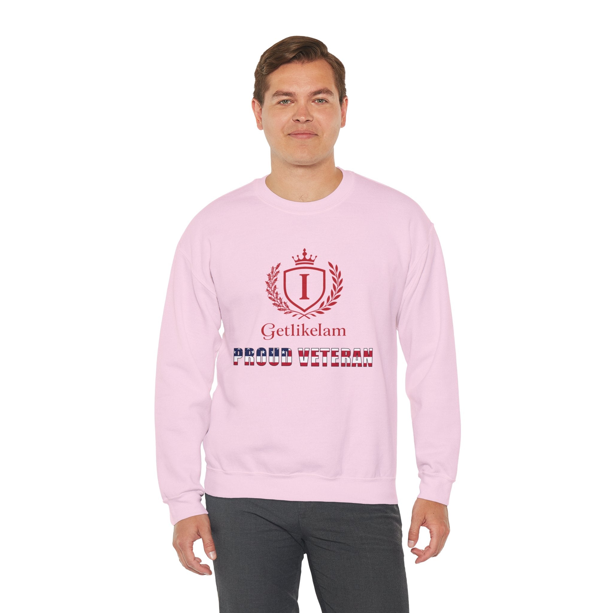 Unisex Crewneck Sweatshirt – Patriotic Military Tribute Sweatshirt for Veterans & USA Pride