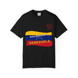 Venezuela Flag T-Shirt — "Dios Bendiga a Venezuela" Patriotic Tee