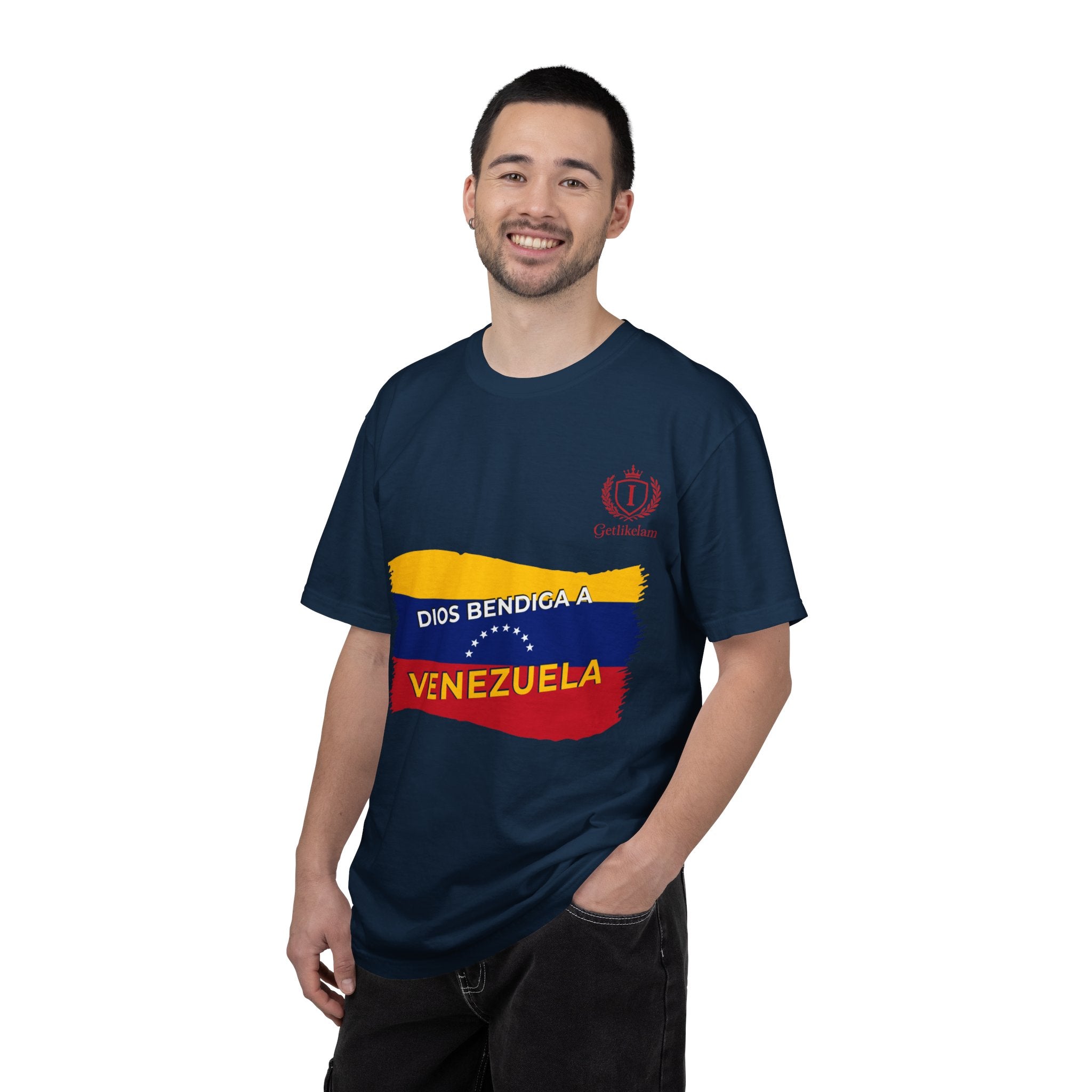 Venezuela Flag T-Shirt — "Dios Bendiga a Venezuela" Patriotic Tee