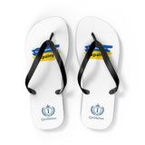Flip Flops — Ukraine Flag Brush Stroke Design (Support Ukraine)