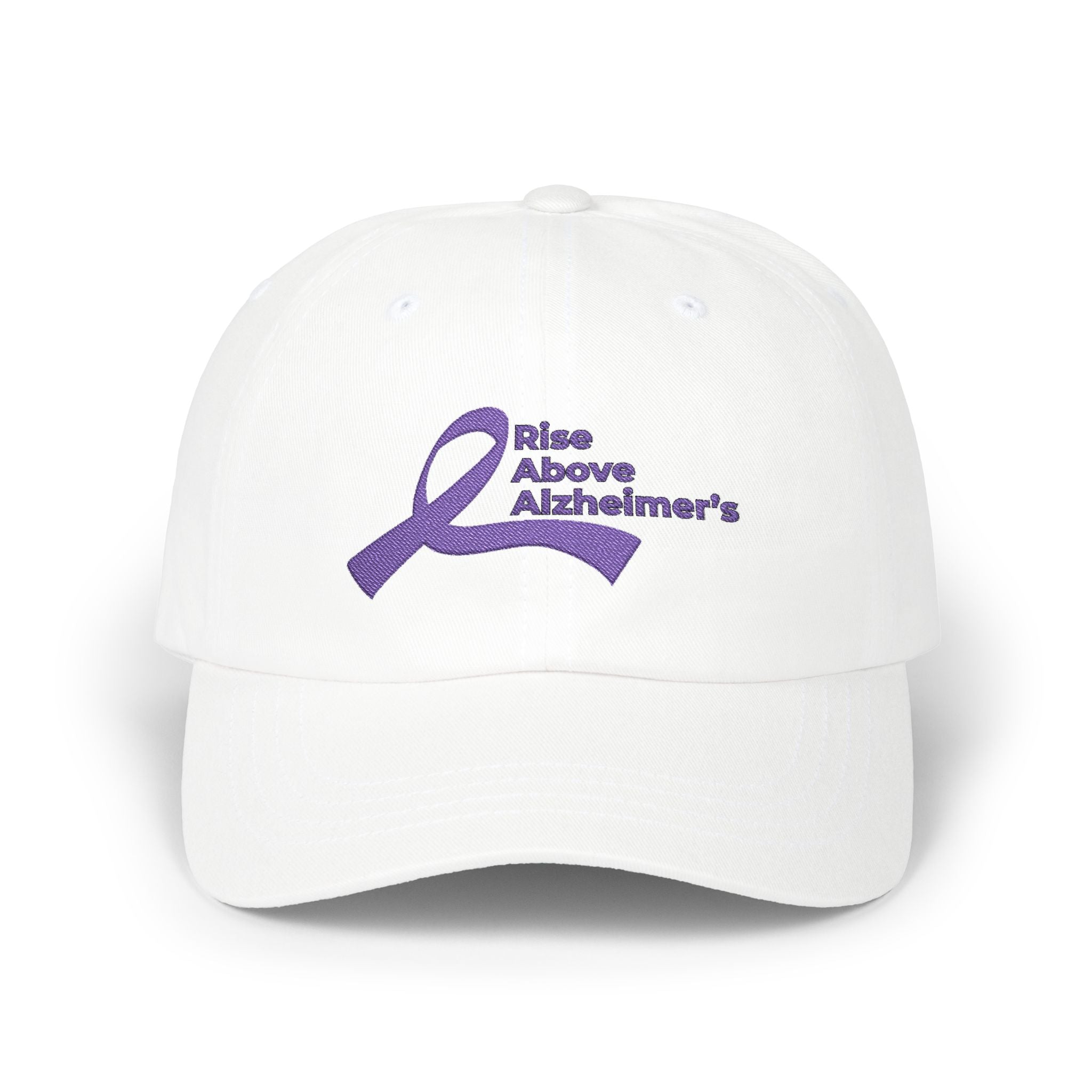 Dad Cap — Rise Above Alzheimer's Purple Ribbon Awareness Hat