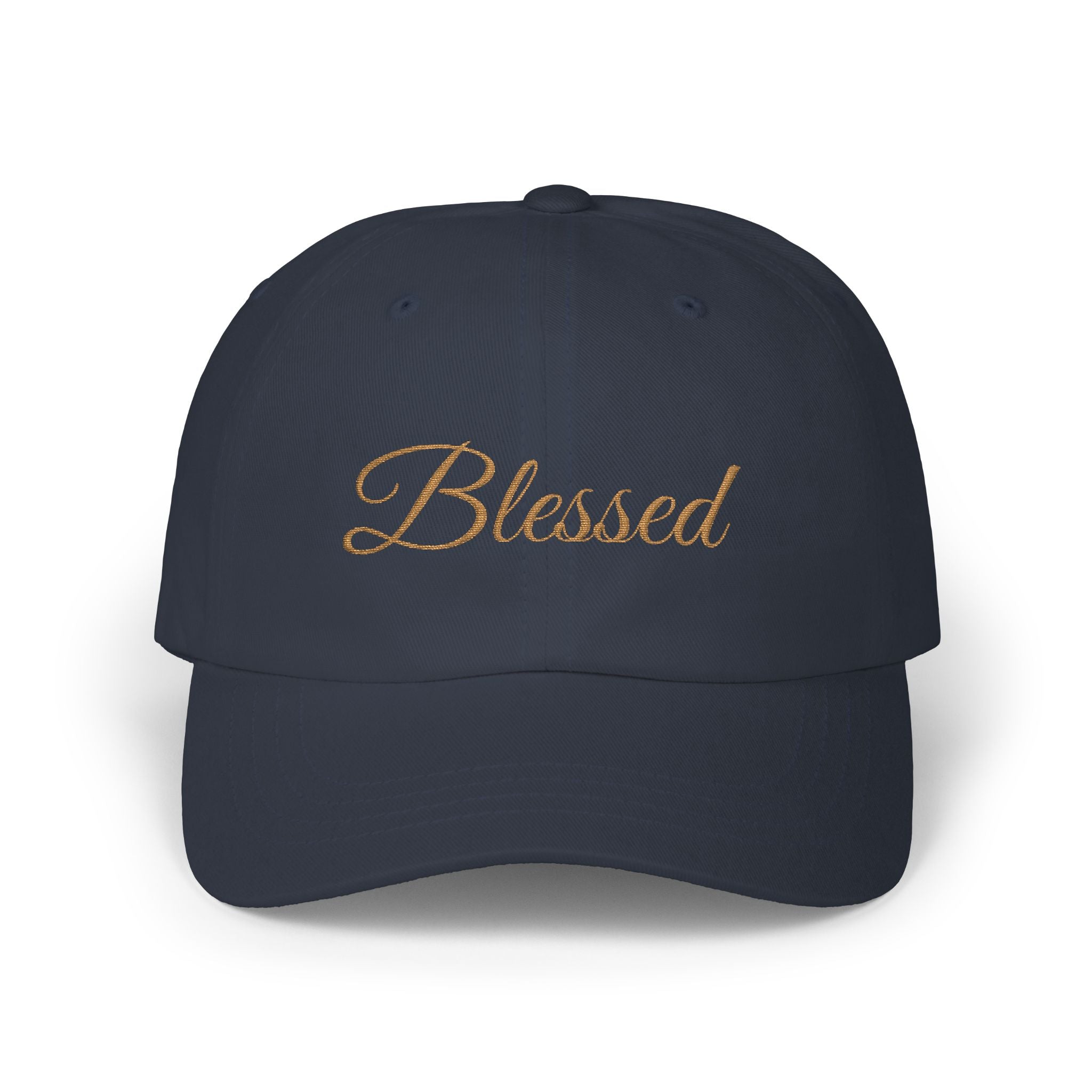 Blessed Embroidered Dad Cap — Classic White Adjustable Baseball Hat