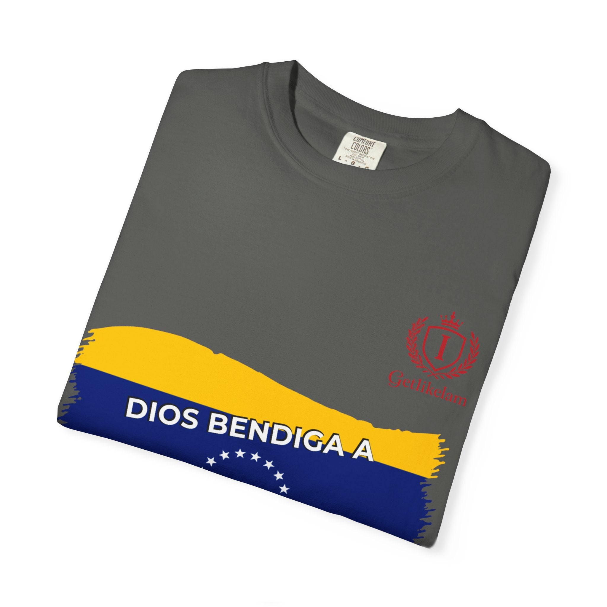 Venezuela Flag T-Shirt — "Dios Bendiga a Venezuela" Patriotic Tee