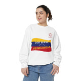 God Bless Venezuela Sweatshirt — Venezuelan Flag Brushstroke Crewneck