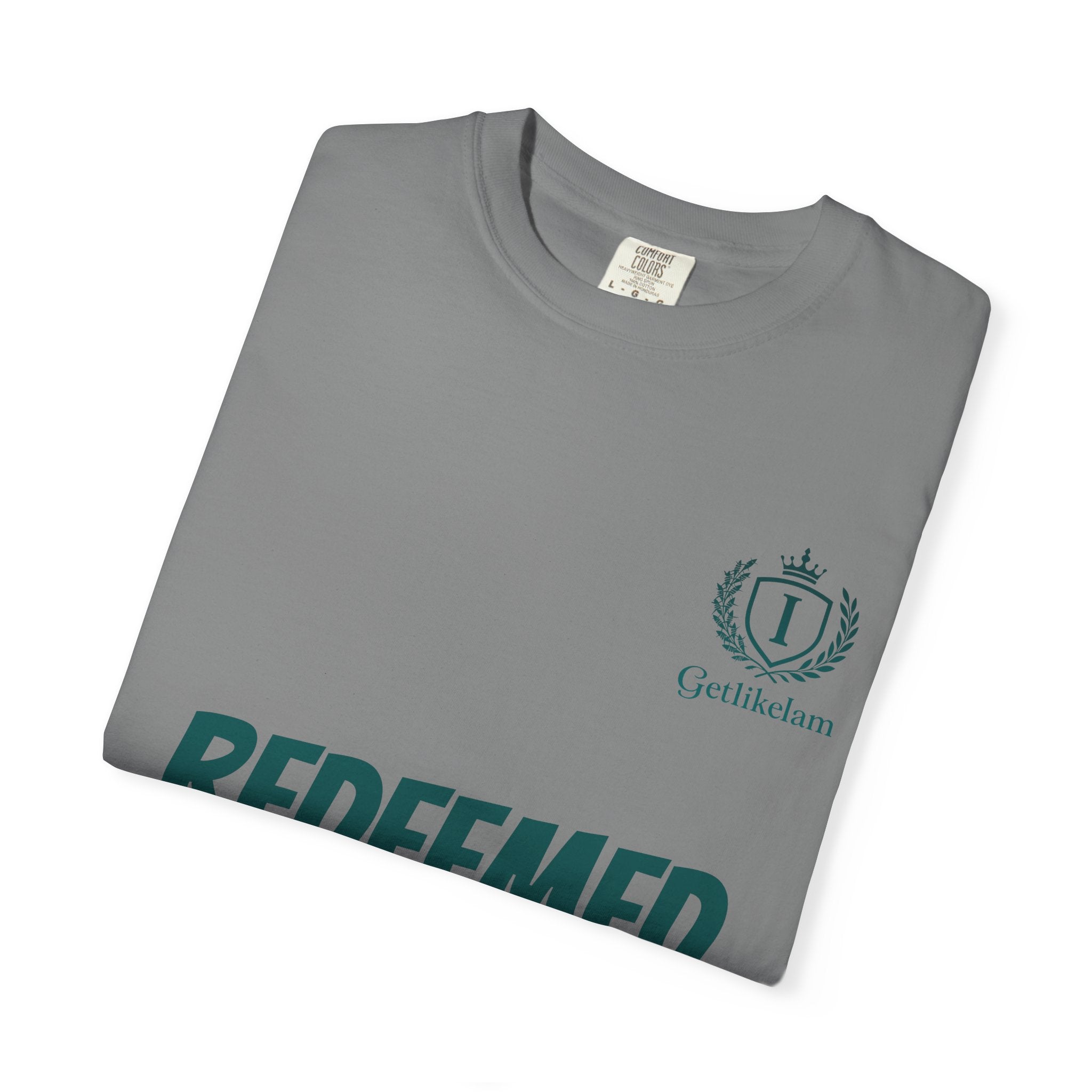 Redeemed Christian T-Shirt — Faith-Based "REDEEMED" Graphic Tee