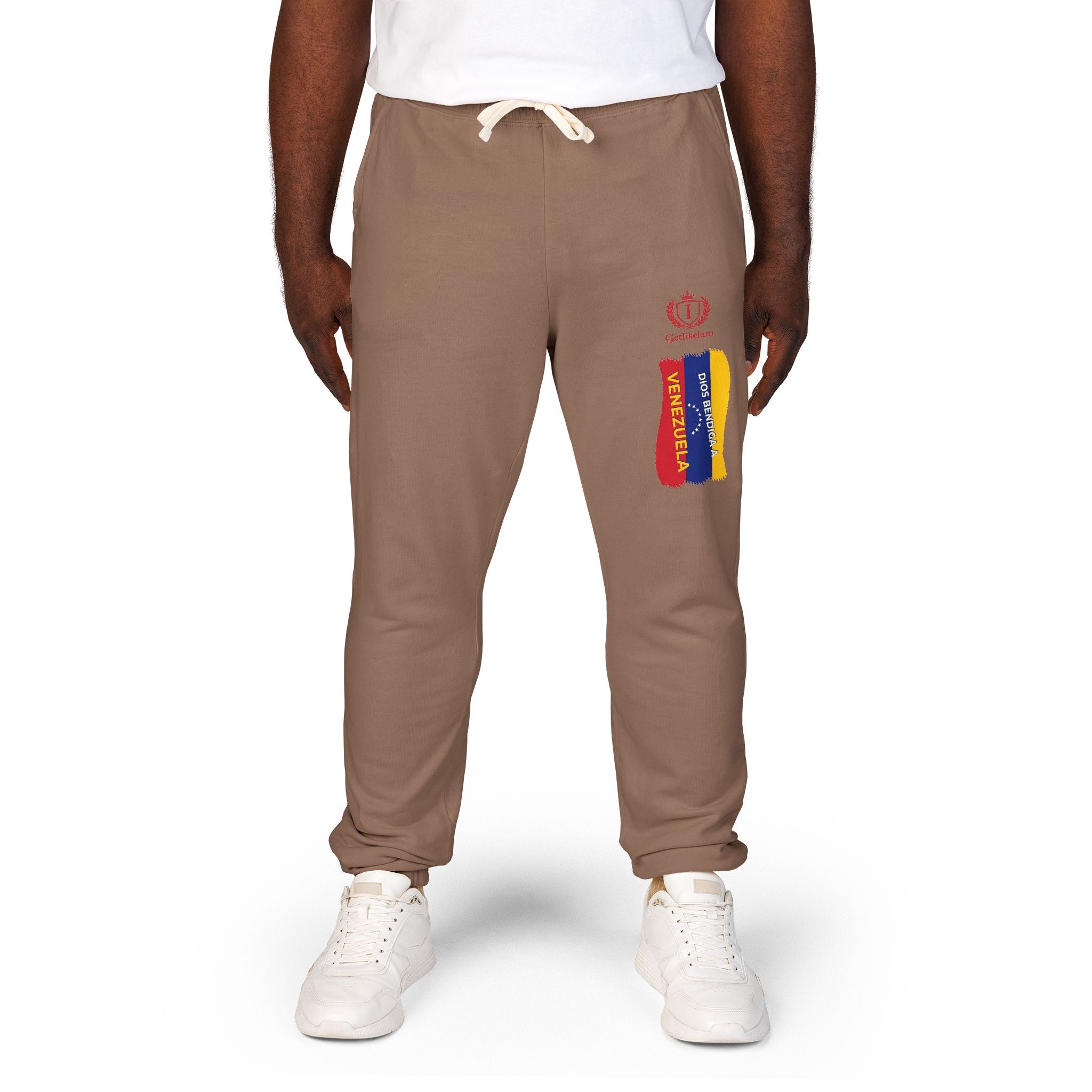 Colombian Flag Crown Sweatpants — Casual Fleece Joggers