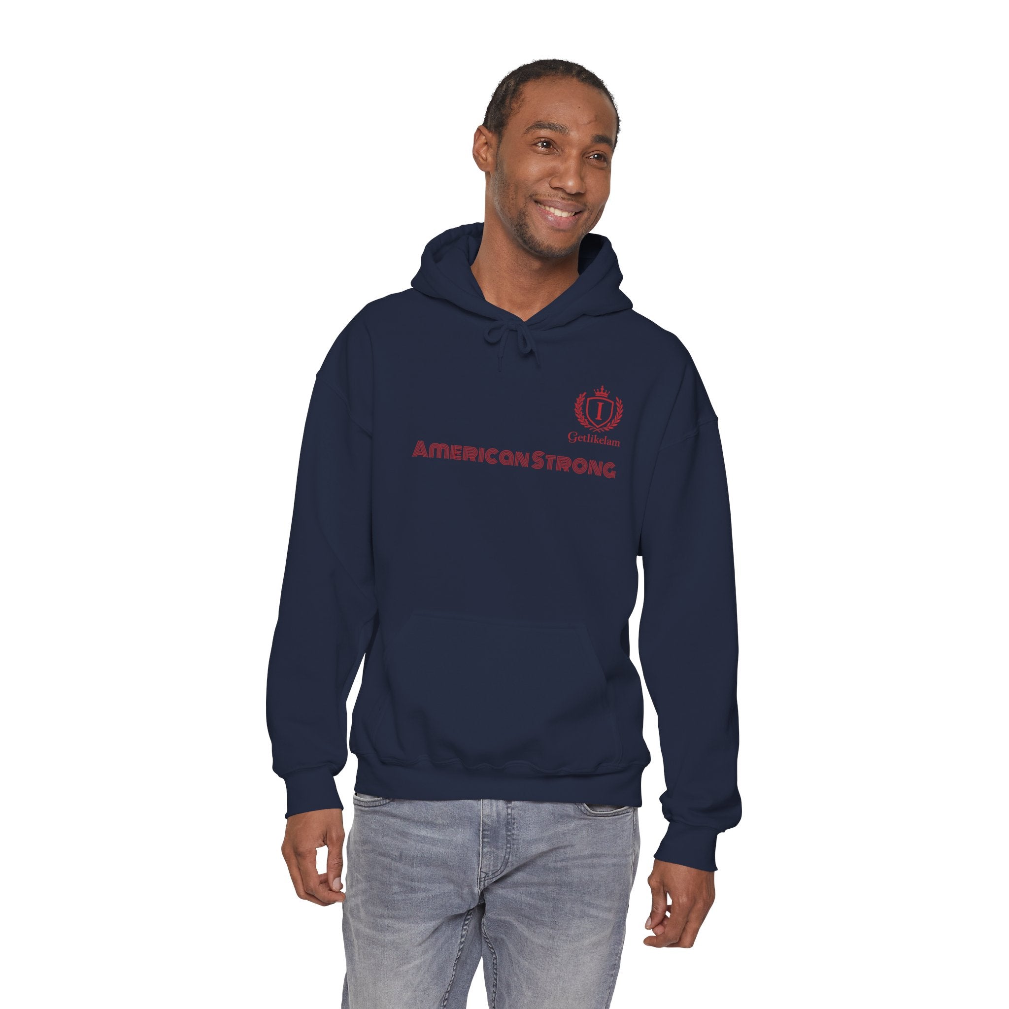 American Strong Hoodie – Patriotic USA Pullover
