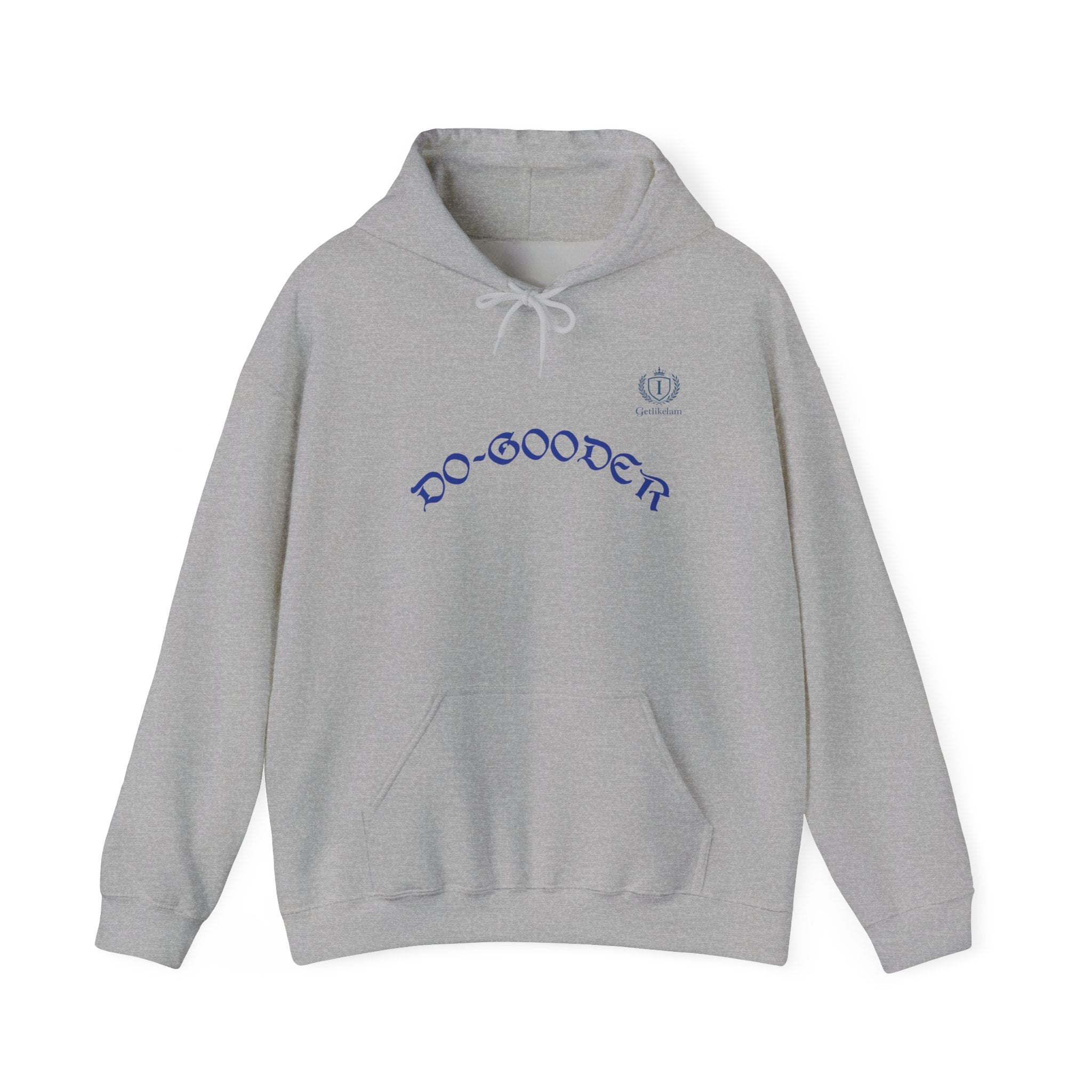 Do-Gooder Hoodie — Minimal White Philanthropy Sweatshirt