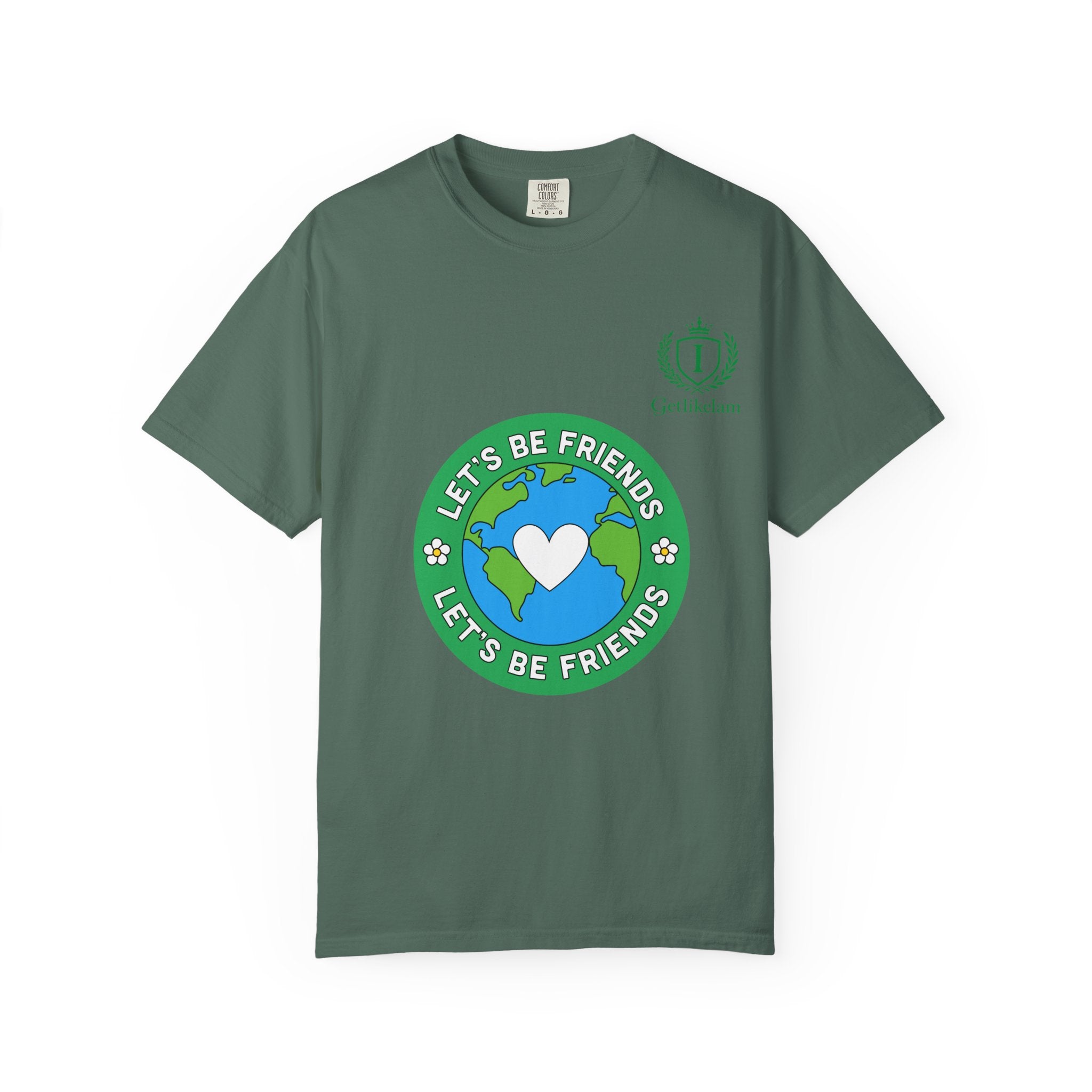 Let's Be Friends Earth Graphic T-Shirt
