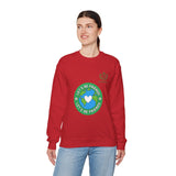 Friendship Earth Crewneck Sweatshirt — "Let's Be Friends" Graphic