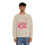 Cancer Awareness Crewneck - "Together We Beat Cancer" Sweatshirt