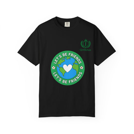 Let's Be Friends Earth Graphic T-Shirt