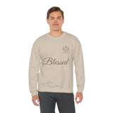 Blessed Crewneck Sweatshirt — Minimal Christian Faith Pullover