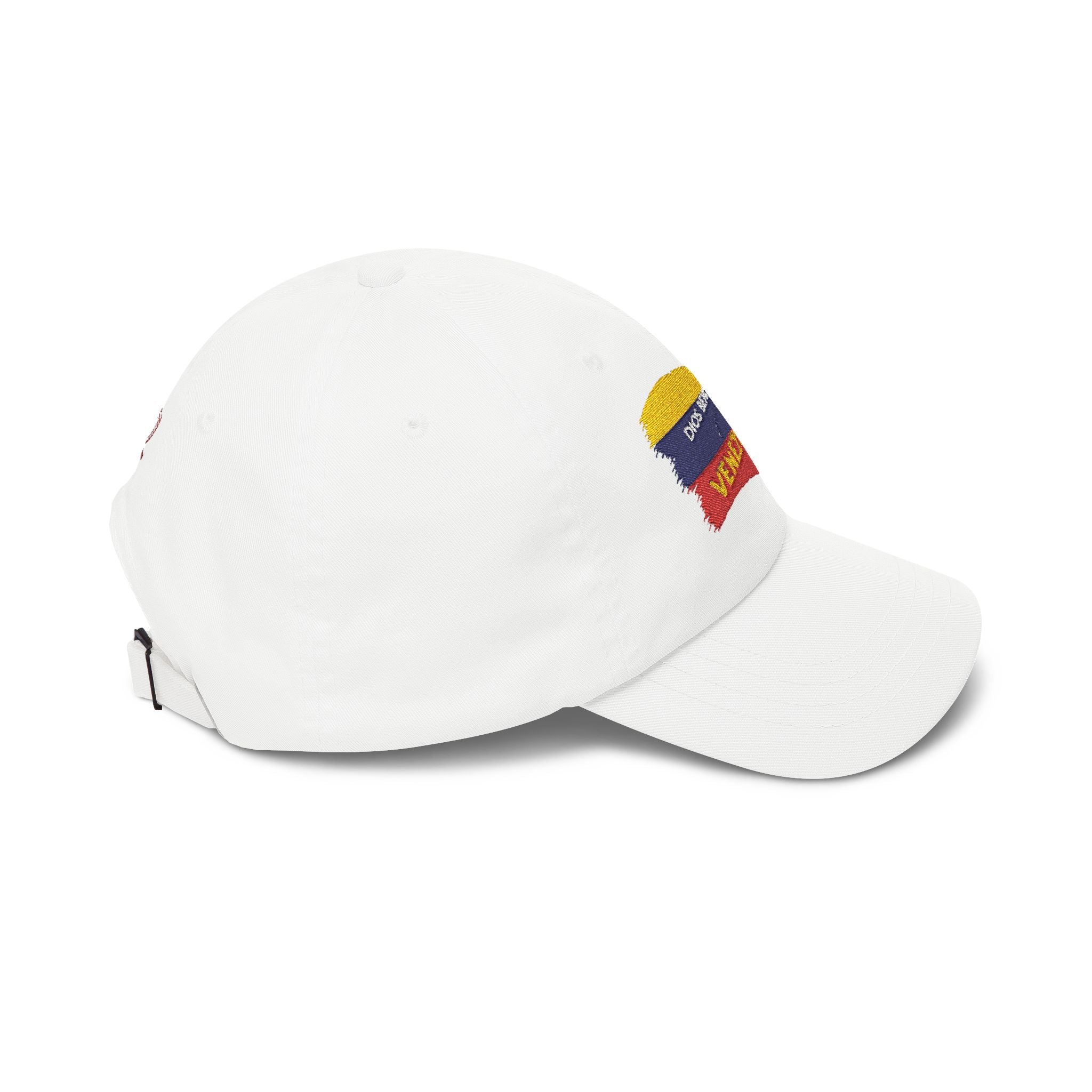 Venezuela Flag Dad Cap — "Dios Bendiga Venezuela" Embroidered Baseball Hat