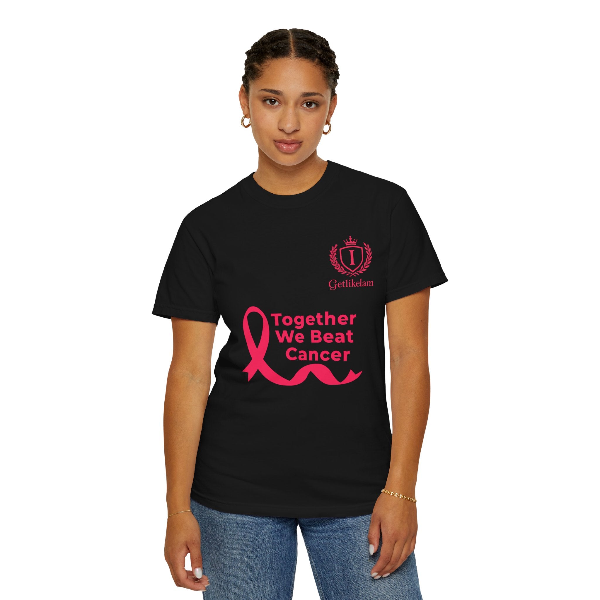 Together We Beat Cancer T-Shirt — Cancer Awareness Ribbon Tee