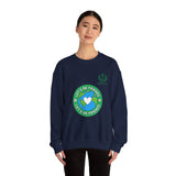 Friendship Earth Crewneck Sweatshirt — "Let's Be Friends" Graphic