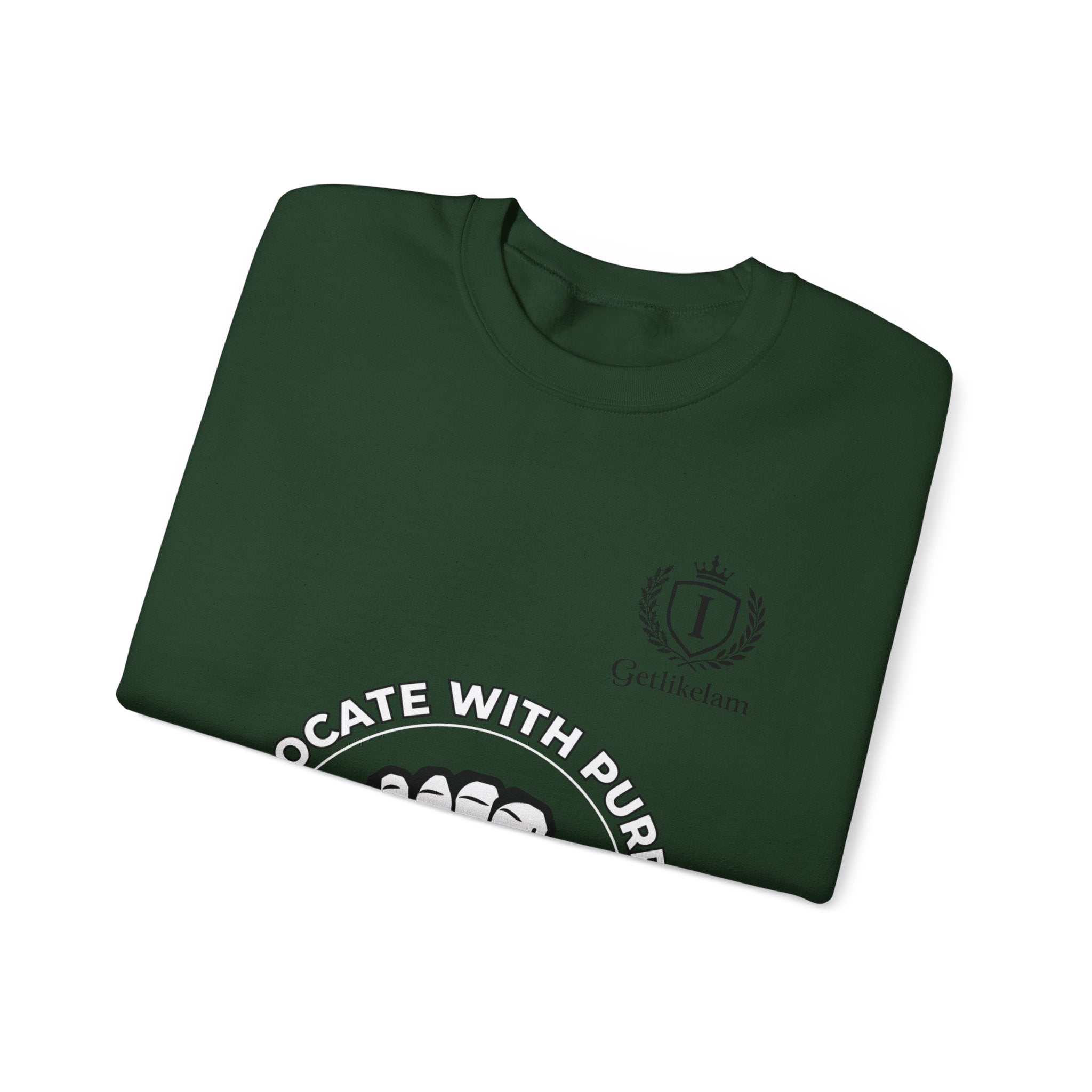 Advocate With Purpose Sweatshirt — Raised Fist Activism Crewneck