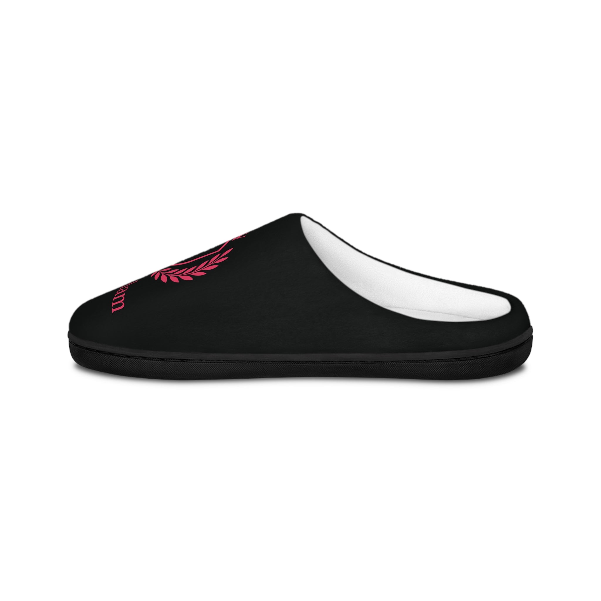Men's Indoor Slippers — Soft Home Slides with 'NO ONE FIGHTS ALONE' Script